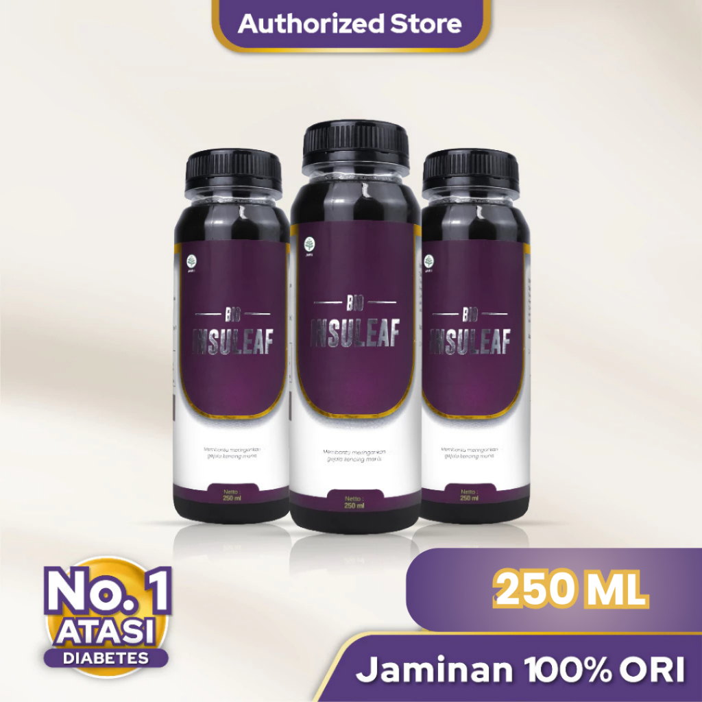 Bio Insuleaf Herbal Diabetes Original 3 Botol