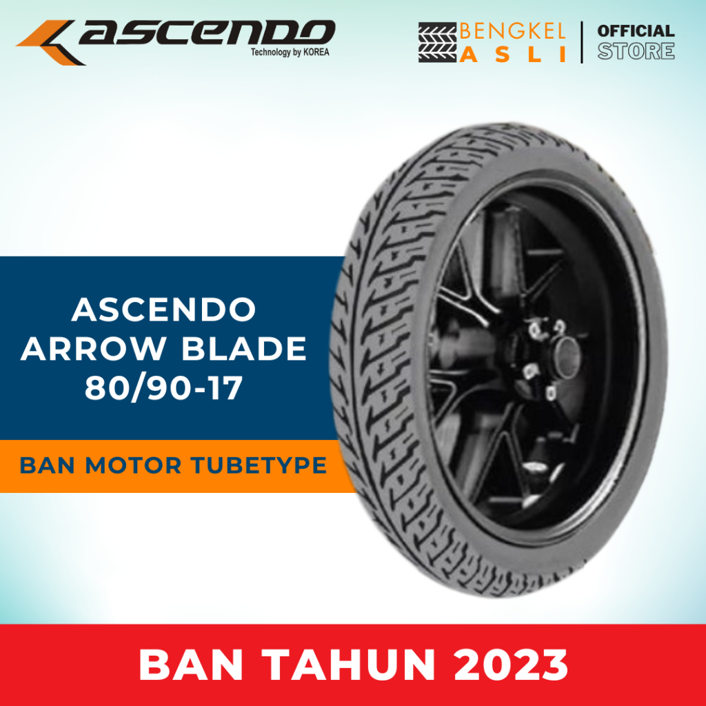 Ban Motor ASCENDO ARROW BLADE Ring 17 80/90-17 Tubetype (TT)