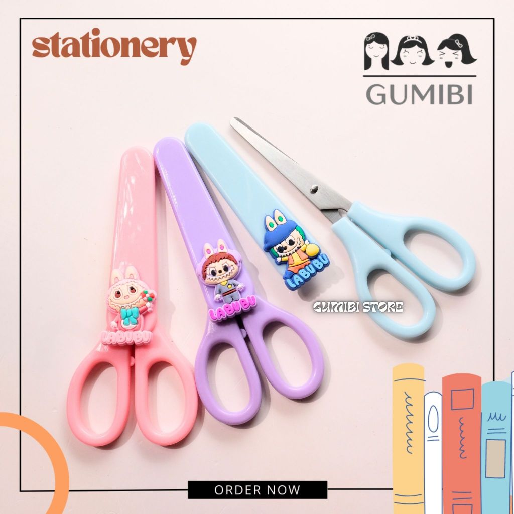 

GUNTING KERTAS LABUBU FREE PELINDUNG GUNTING KARAKTER LABUBU LUCU TERMURAH GUMIBI STORE