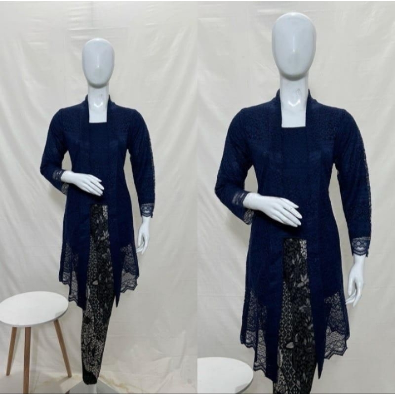 Kebaya kutu baru panjang /set kebaya kondangan/kutubaru burkat panjang