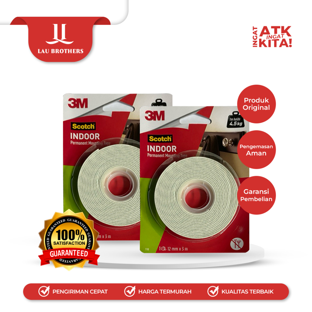 

3M DOUBLE TAPE FOAM 1” (1ROLL)