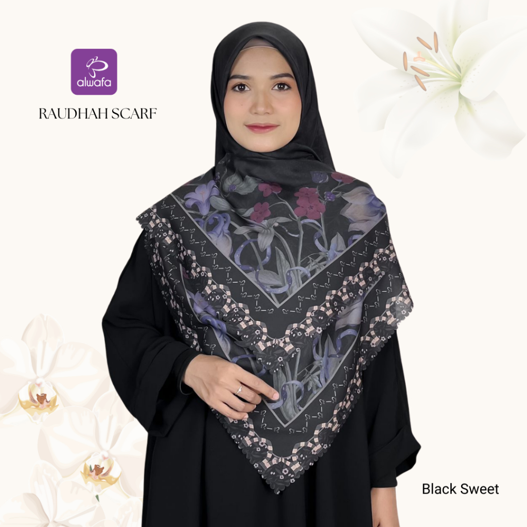 RAUDHAH SCARF ALWAFA HIJAB MOTIF NABAWI