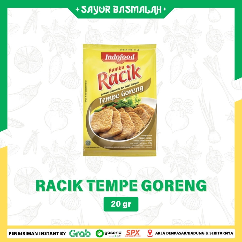 

Racik Tempe Goreng 20g - Sayur Basmalah