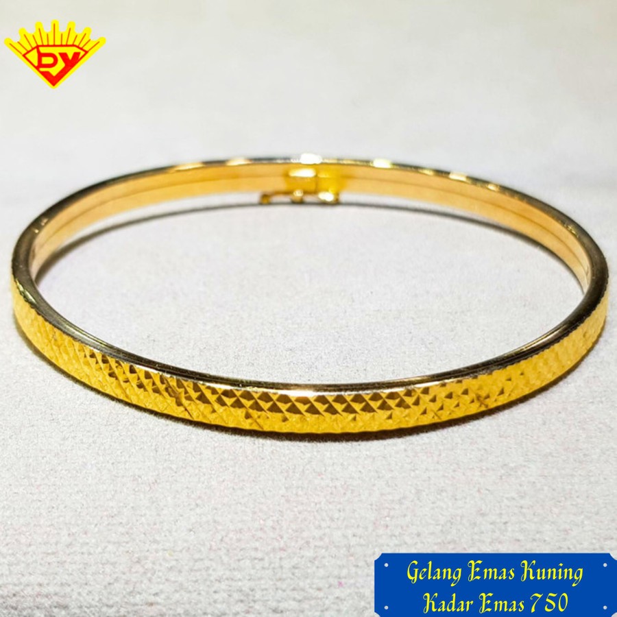 Gelang Bangle Emas Kuning Kadar Emas 700