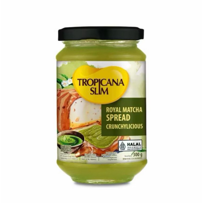 

Tropicana Slim Selai 1 Jar Chocolate Spread 300gr / Peanut Almond Butter 300gr / Strawberry Jam 375gr / Royal Matcha Spread 300gr