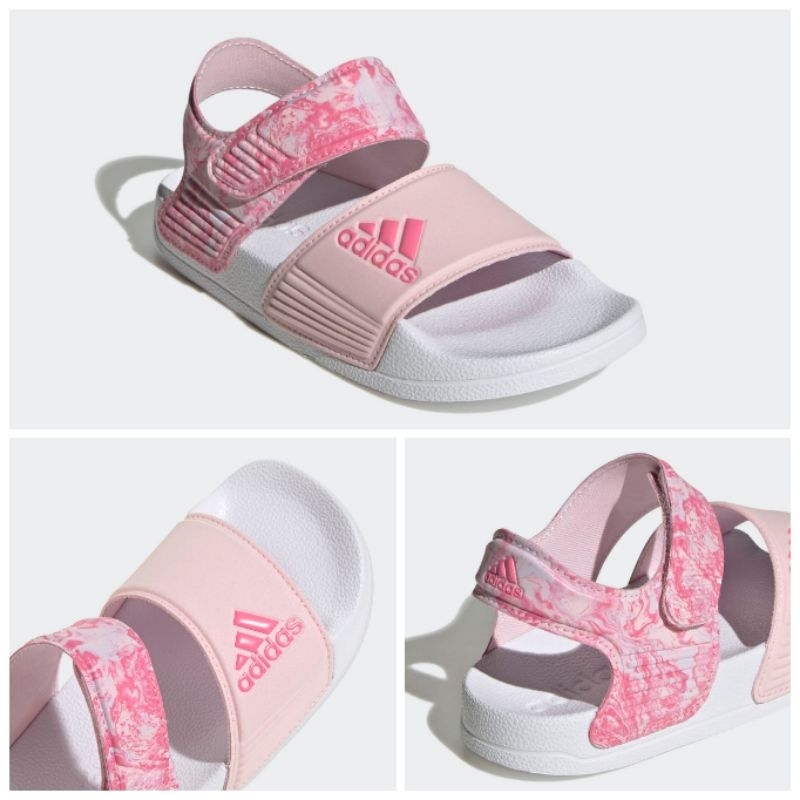 Adidas Adilette Sandal K ID2624 Light Pink / White SALE ORIGINAL STORE