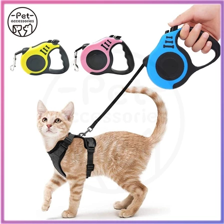 tali hewan peliharaan otomatis dan fleksibel bisa panjang dan pendek dengan panjang maksimal 3 meter