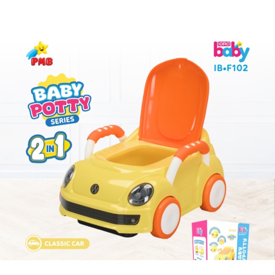 IORA BABY IB-F102 PMBTOYS BABY POTTY SERIES KARAKTER TOILET TRAINING ANAK PISPOT ANAK PORTABLE MOBIL