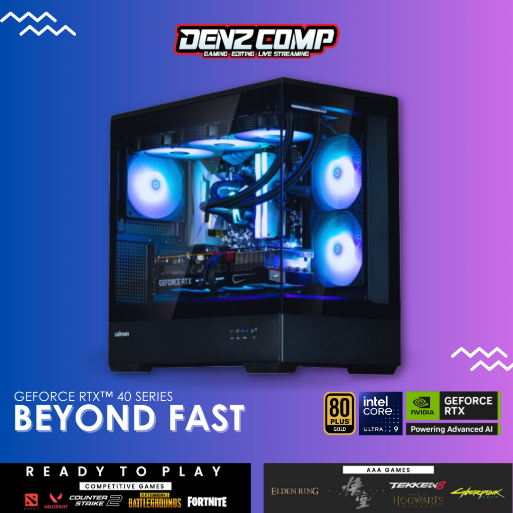 PC RAKITAN - INTEL CORE ULTRA 9 285K / RTX 4070Ti SUPER / DDR5 32GB / NVMe 1TB - PC GAMING DESAIN