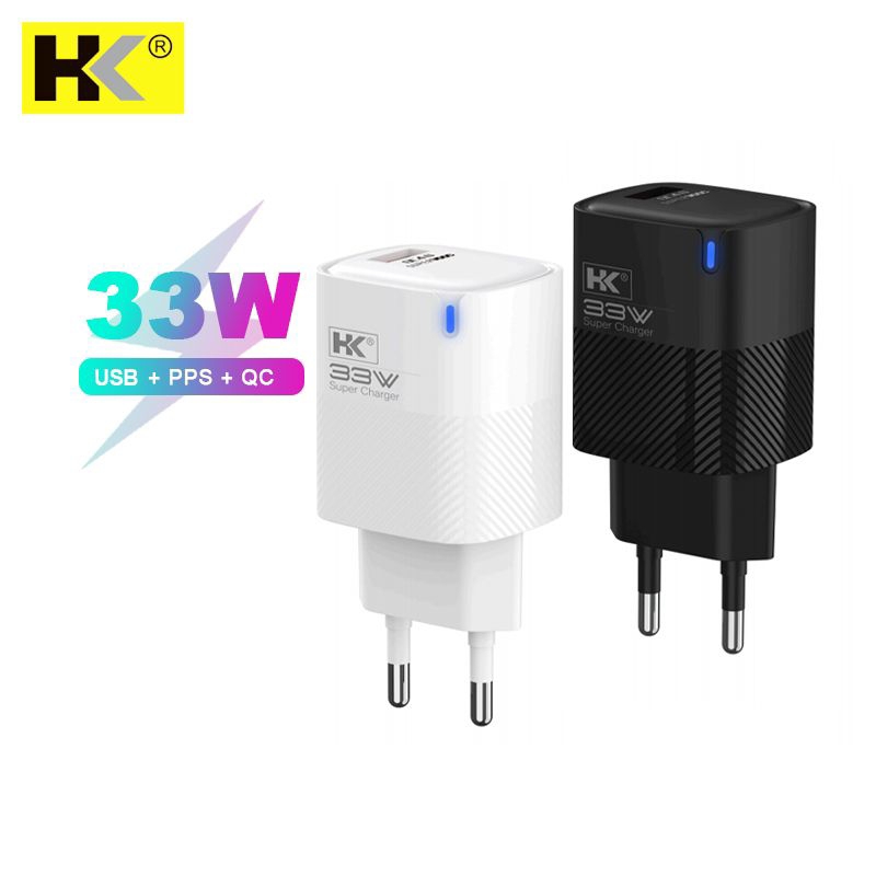 HK D058A Charger 33W Fast Charging USB+ PPS + QC