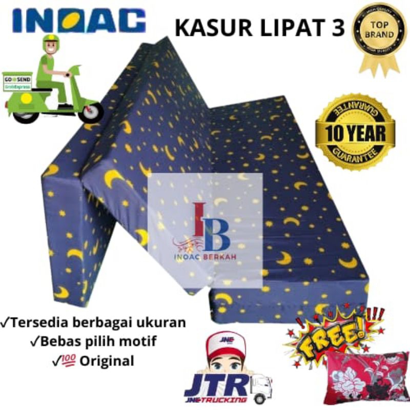 Kasur Lipat 3 Busa Inoac AEN D.23 Tebal 10 15 20 25CM Original