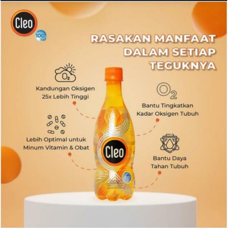 

Air oxy Cleo 1 karton 24 botol @500ml