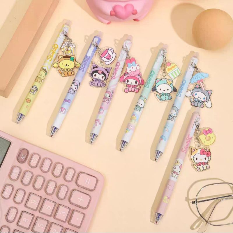 

(READY) Pen Hapus Blind Box BB Mikko (isi 2) tinta biru dan Sanrio (Isi 6) tinta hitam