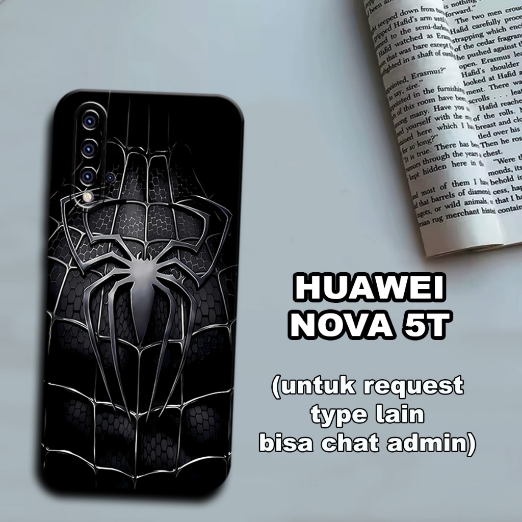 CC14/ Softcase karet lentur untuk huawei nova 5t /Motif karakter anime spiderman /case huawei nova 5