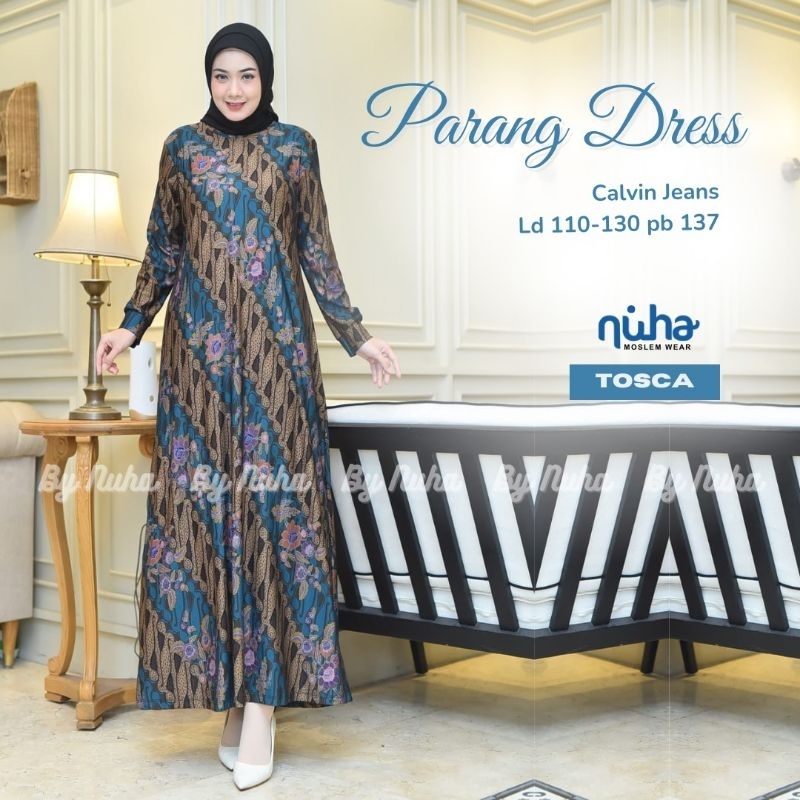 raqila maxi dress ori Nuha diana denim gamis jumbo ld120 ld 130 gamis premium busui gamis terbaru xl