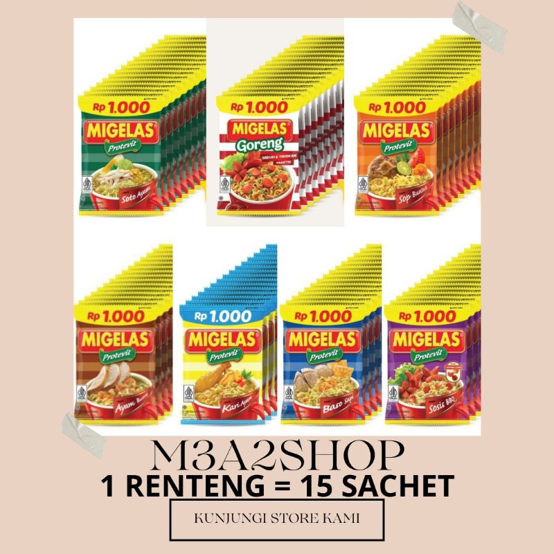 

MIGELAS BERBAGAI VARIAN RASA RENCENG ISI 15 SACHET