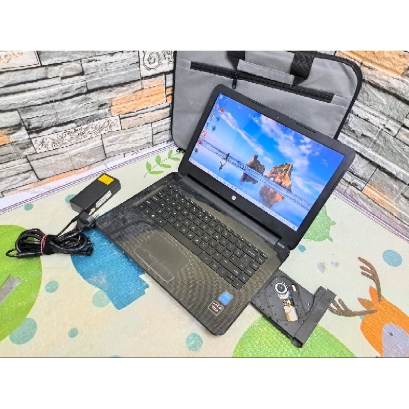 laptop hp 14 core i5 vga amd radeon ram 4 gb hdd 500 gb slim