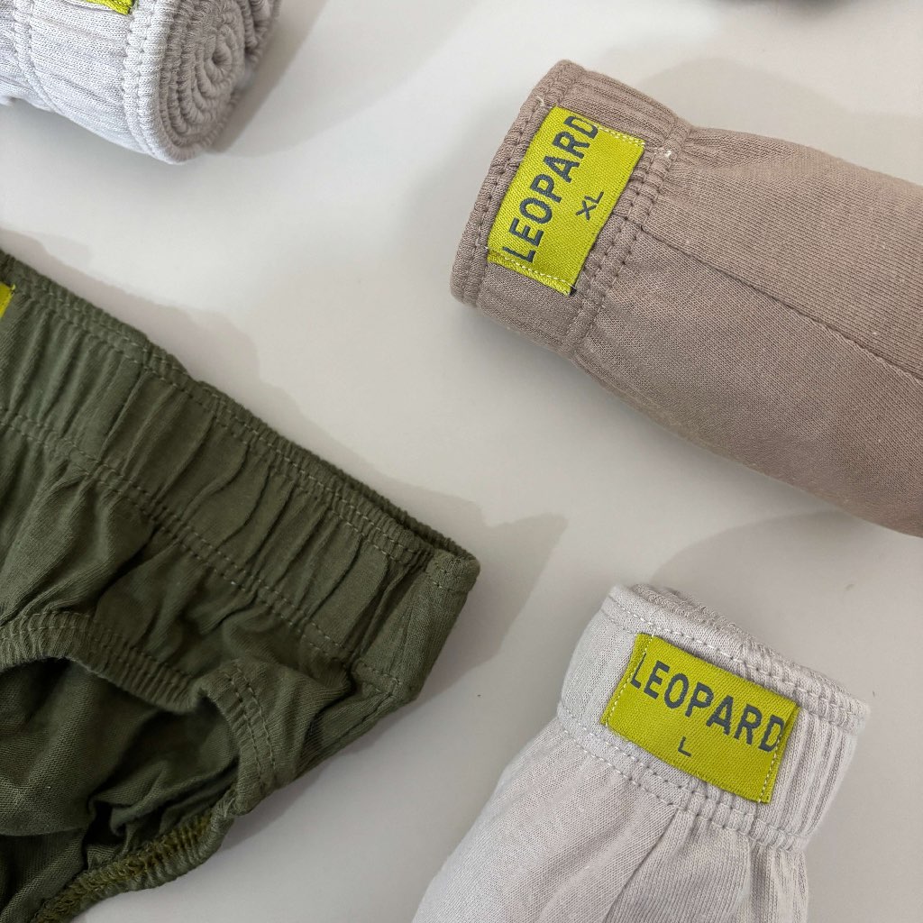 [LEOPARD Y] Celana Dalam Pria 100% Katun – Isi 3PCS Brief / CD Laki Dewasa Katun - M L XL XXL