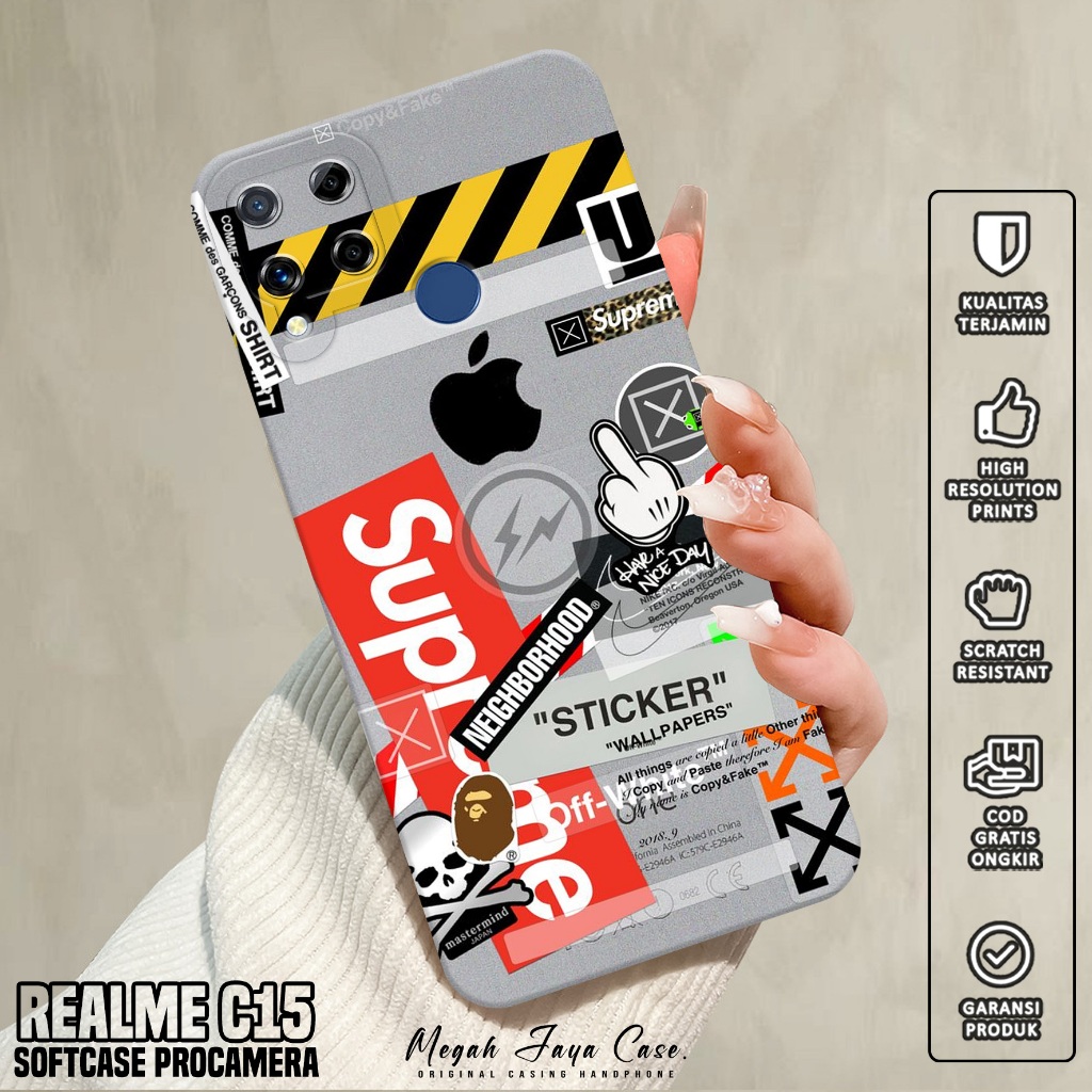 Case REALME C15 - Softcase Hp REALME C15 Motif BA - Silikon Hp REALME C15 - Kondom Hp REALME C15 - P