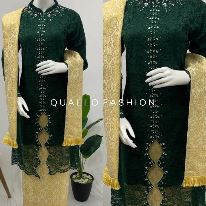 Hot Quallo  Set Kebaya Brokat Payet Lalisa  Kebaya Tunik ZZag  Kebaya Set Songket  Kebaya Modern  Ke