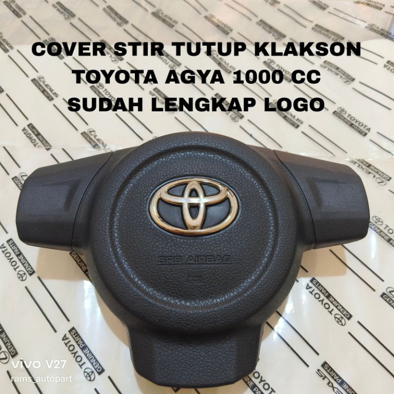 ⭐⭐⭐⭐⭐Cover stir tutup klakson Pengemudi Toyota AGYA 1000 cc original gress
