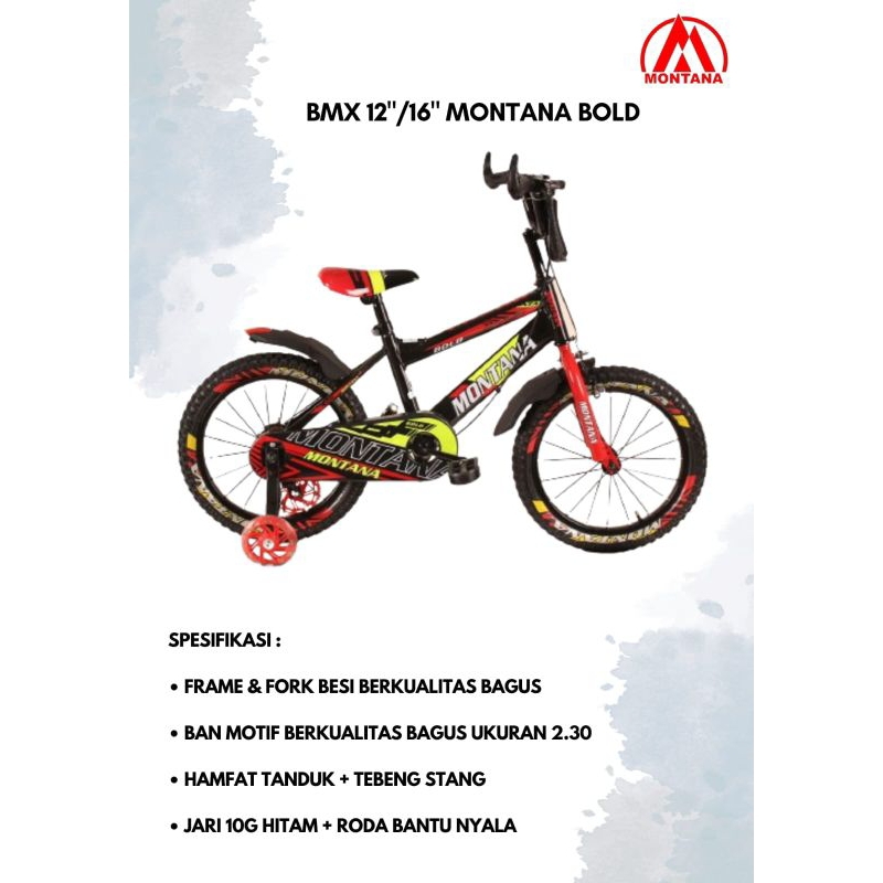 Sepeda BMX Montana Bold 16 inch
