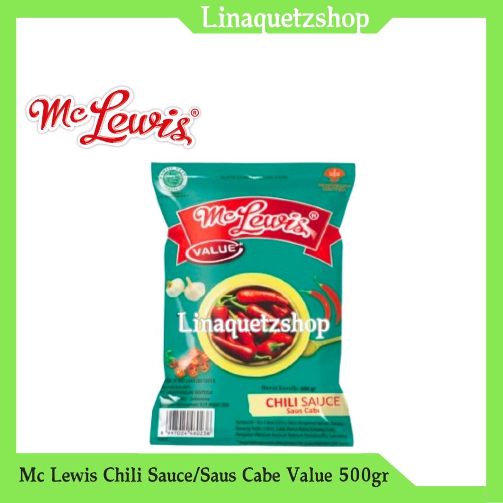 

MC LEWIS Chili Sauce / Saus Sambal Cabe Value 500gr