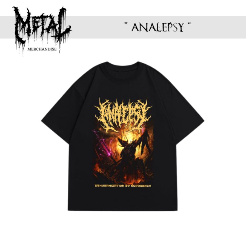 T-shirt Analepsy kaos band metal luar negeri original