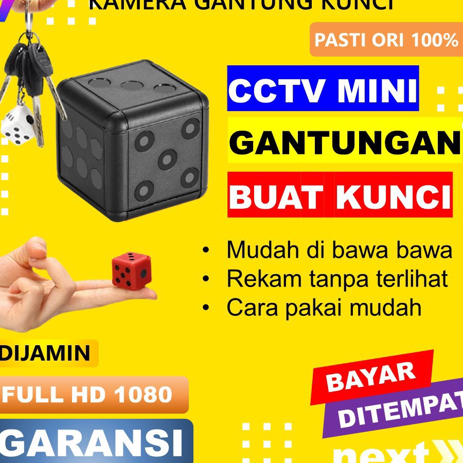 HJ6 KAMERA PENGINTAI M CAMERA CCTV KECIL TERSEMBUNYI HD SPY CAM HIDDEN IP CAMERA GANTUNGAN KUNCI JS5