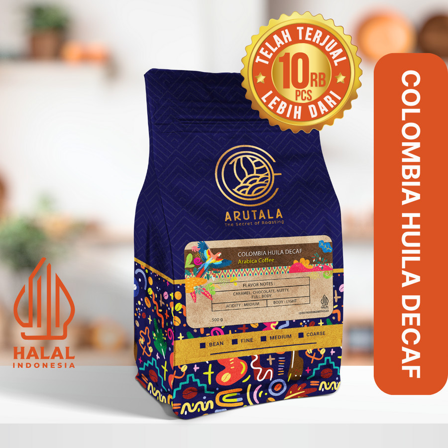 

ARUTALA Kopi Colombia Decaf Arabika 500 Gram