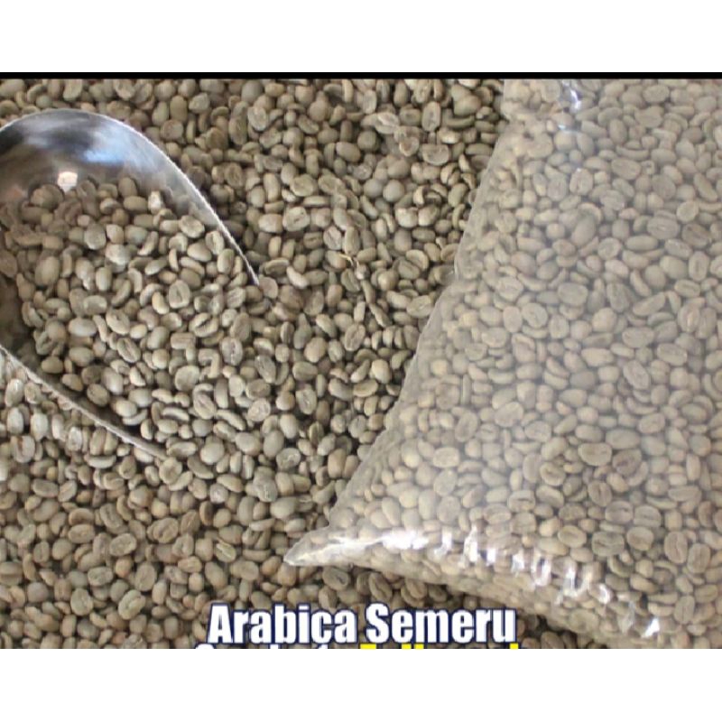 

kopi biji green Bean Semeru 250 g/biji kopi 250 g.