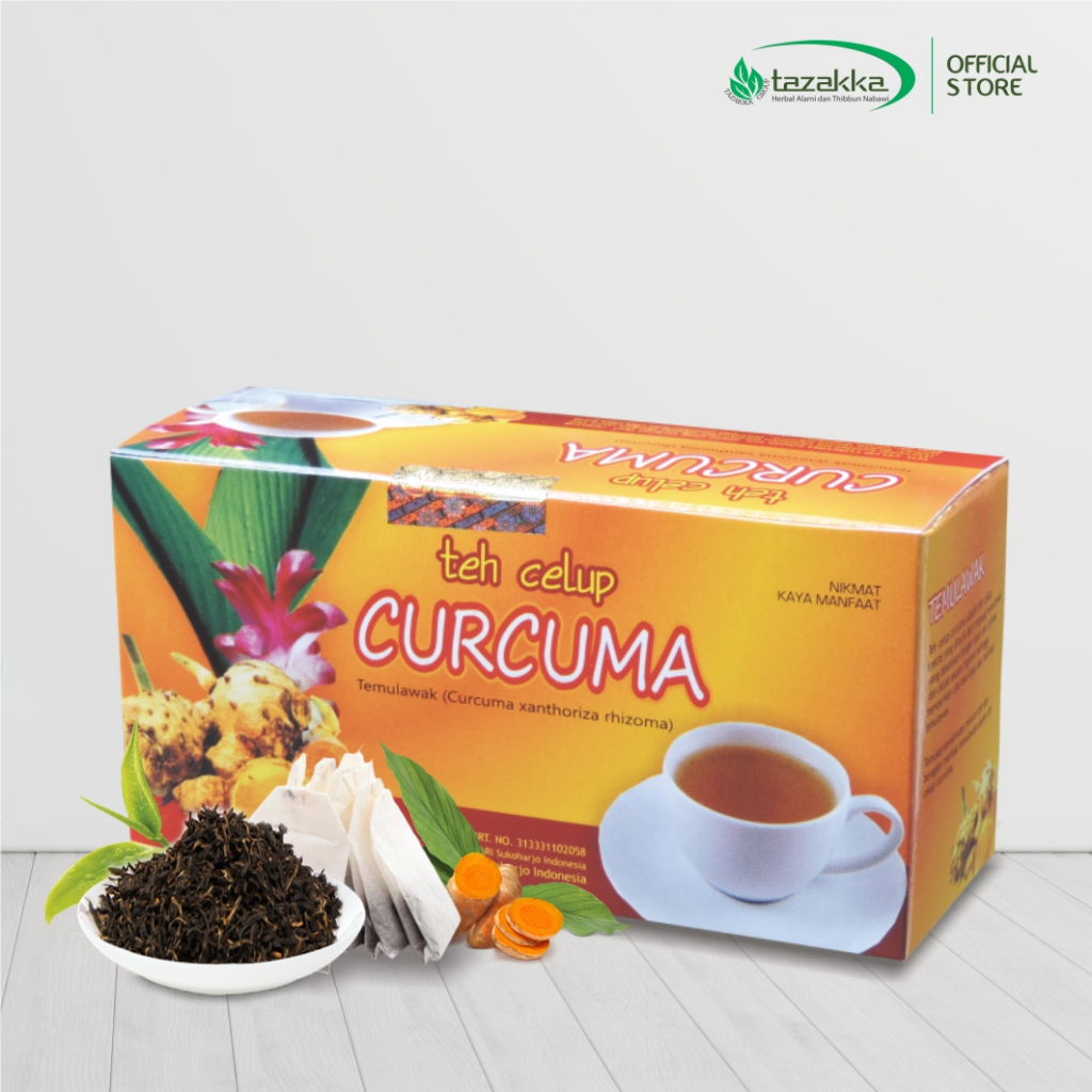 

Teh Celup Curcuma Temulawak Herbal Tazakka Original isi 20 Kantung