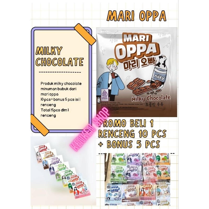 

mari oppa milky chocolate sachet