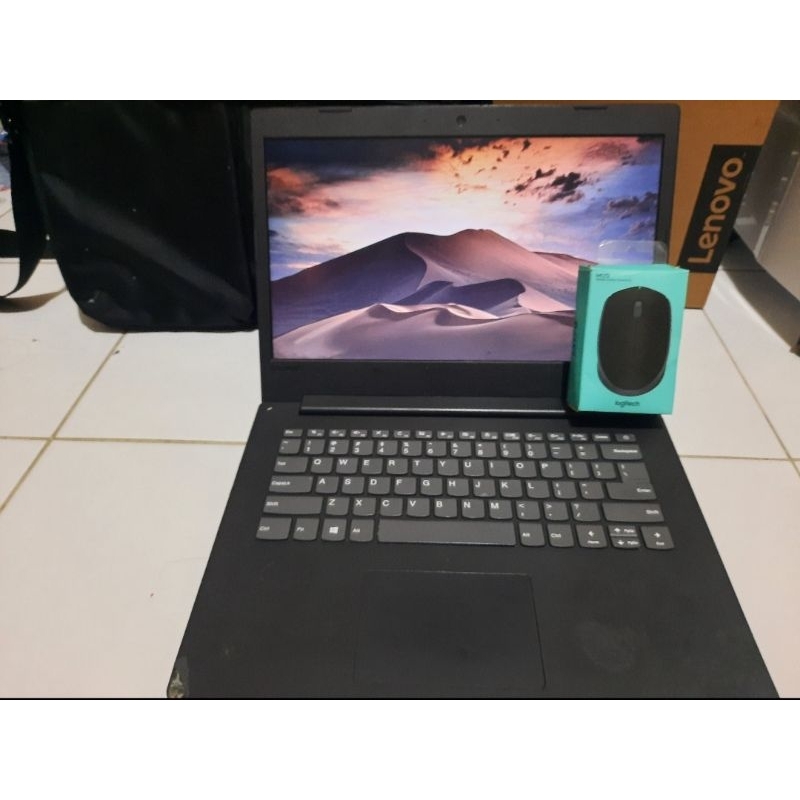 Laptop Lenovo Ideapad 130-14Ast (Laptop Pribadi Sekolah) Window 10, Layar 14 inch HD dengan Mouse