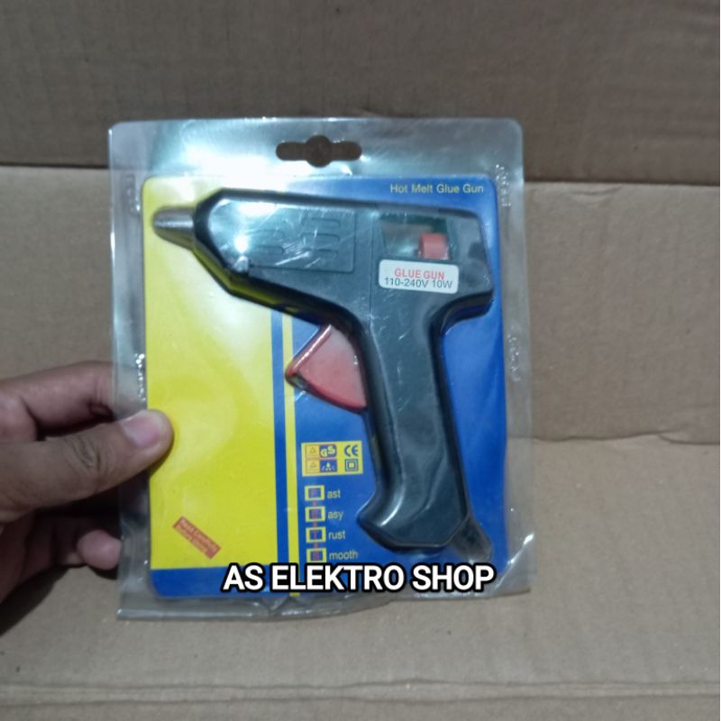 

HOT MELT GLUE GUN 10 WATT ALAT LEM TEMBAK MINI 10 WATT TERLARIS