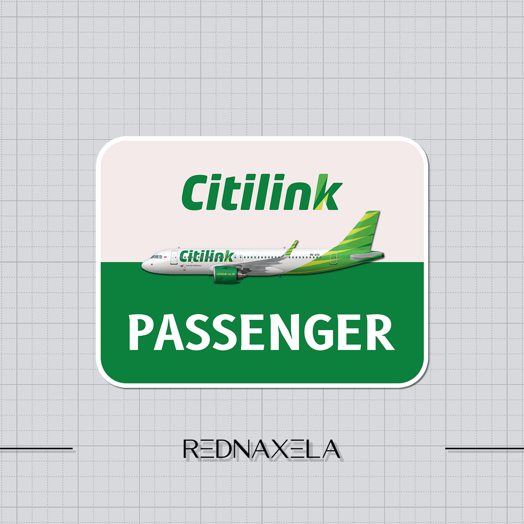 

Stiker Vinyl Citilink Indonesia Card Model Passenger Sign Sticker