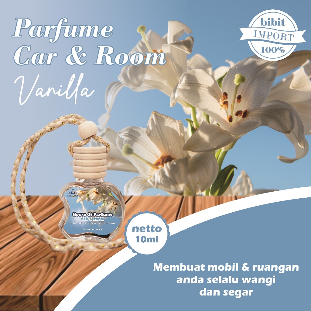 Parfum Botol Apel Aroma Vanila 10 ML - Pengharum Gantung - Parfum Mobil Gantung - Pewangi Mobil Taha
