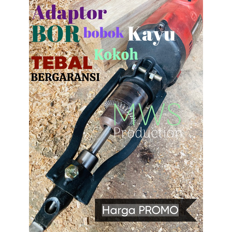 Adaptor bor bobok kayu / alat penjepit mata bor pahat / aksesoris mesin Bor tangan & mesin bor duduk