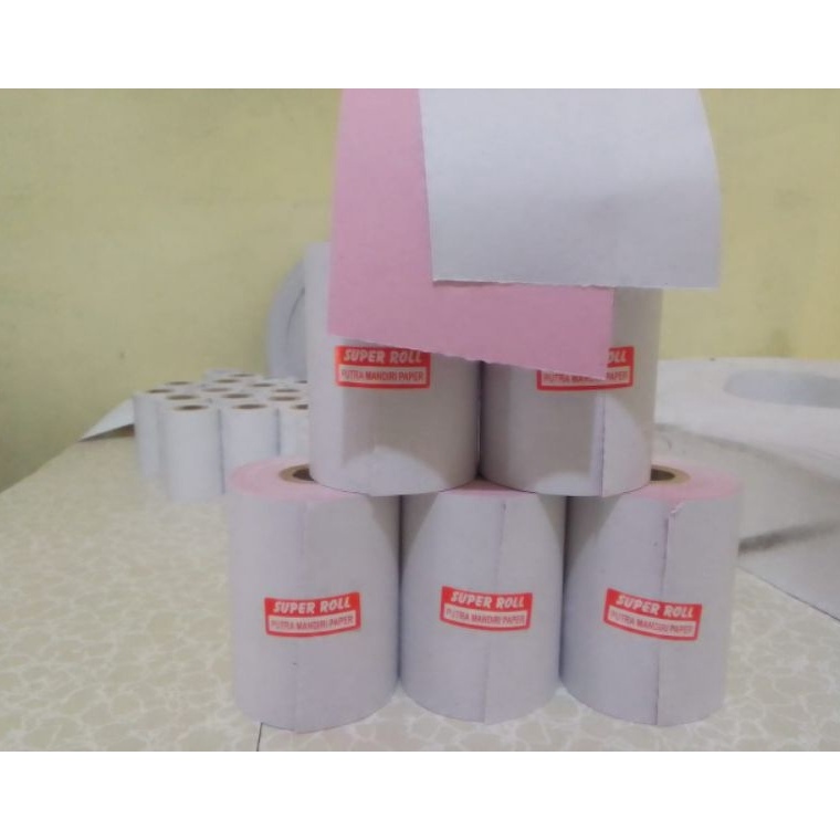 

Ready Terbatas Kertas kasir NCR 2PLY 75x55mmPUTIH MERAH paket 1pcs
