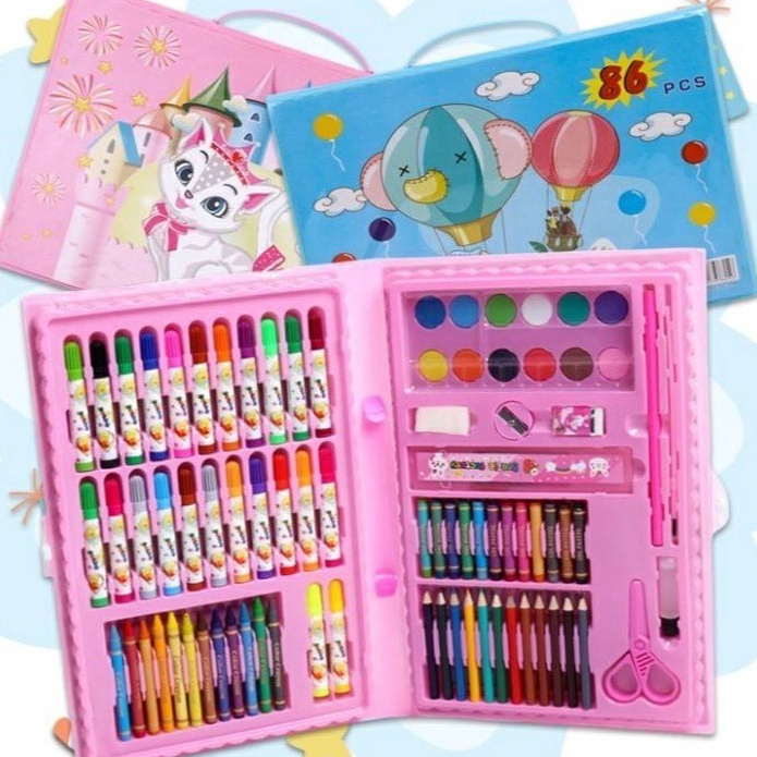 

Big Promote Crayon Set 68pcs Krayon Mewarnai Anak 68pcs