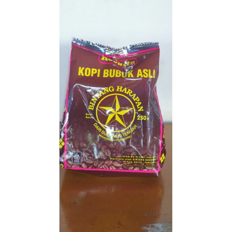 

Kopi Bintang asli kota palu 250g