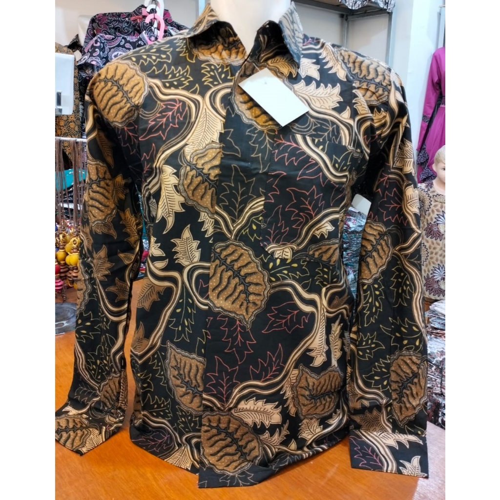 KEMEJA PANJANG BATIK JUMBO COKLAT BATIK BIGSIZE PRIA KEMEJA OVERSIZE LD 140 LD 150 LD 160 (Pree Orde