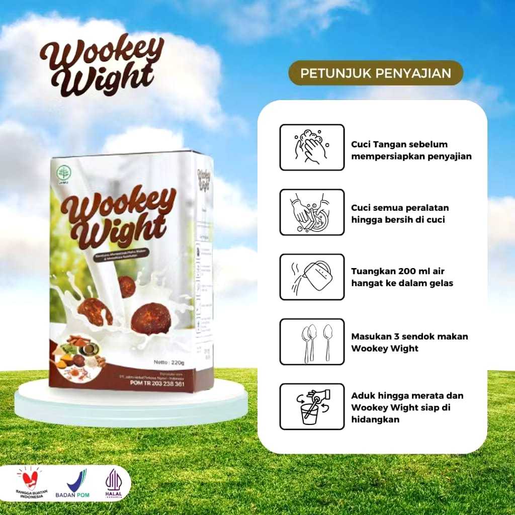 

Wookey Weight - Susu Penambah Berat Badan 200gr Paket Nutrisi