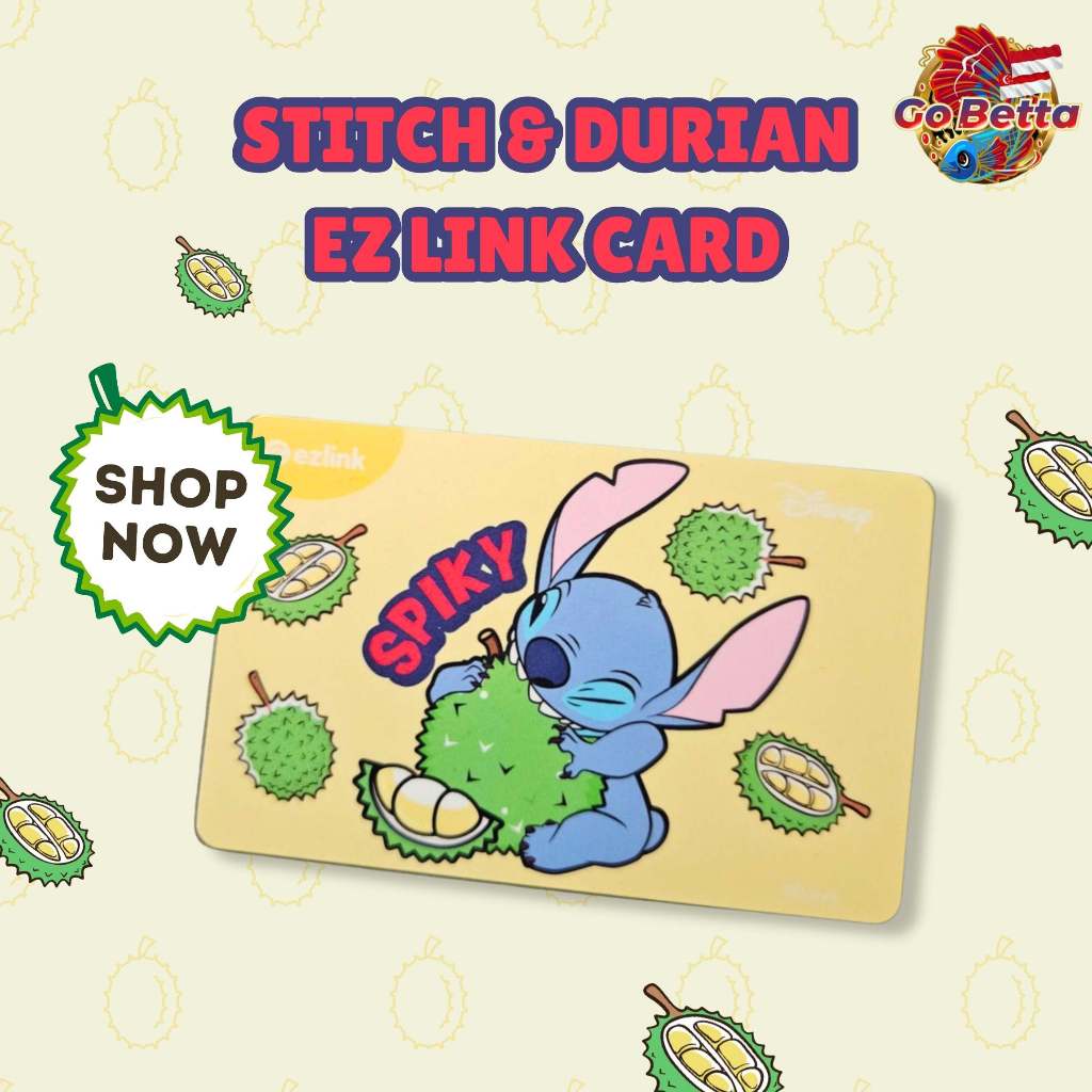 🇮🇩 Stitch SimplyGo EZ-Link Card MRT Bus Ez Link Cards Stitch & Durian SimplyGo Ezlink MRT Ez link Ca