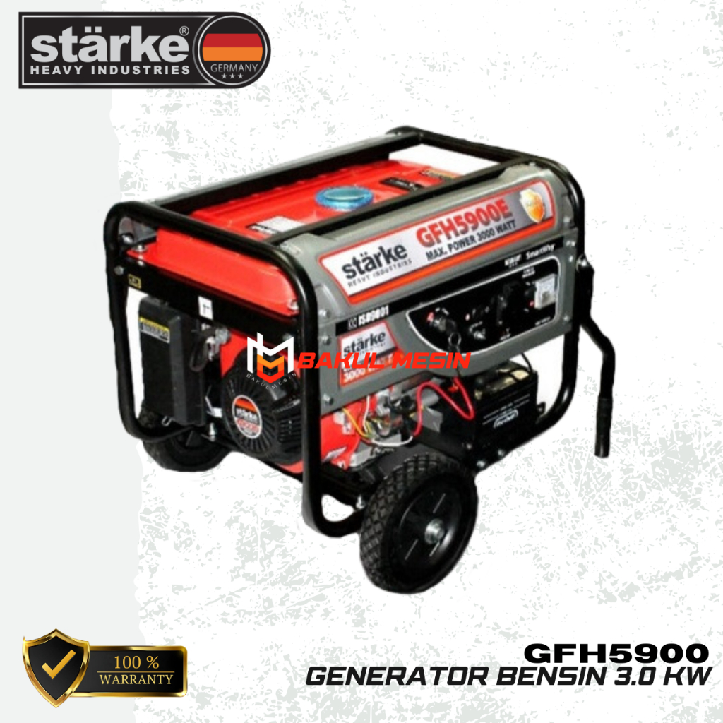 STARKE GFH5900 E Mesin Genset Bensin 3000watt Generator Set GFH 5900 E