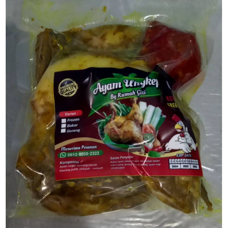 

Ayam ungkep frozen isi 4 potong paha dan dada