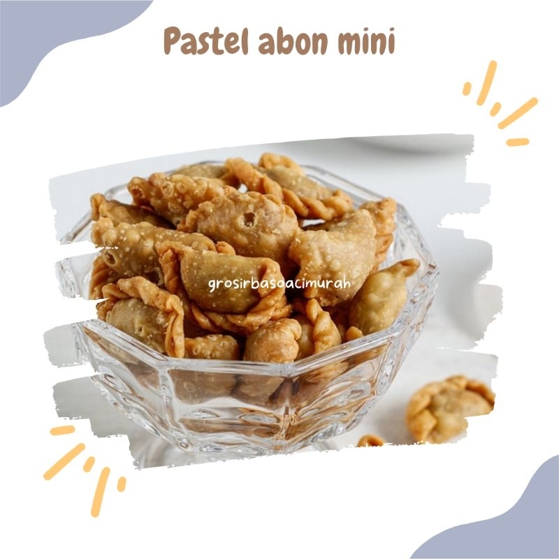 

Pastel Mini Kering Isi Abon Sapi 250gram