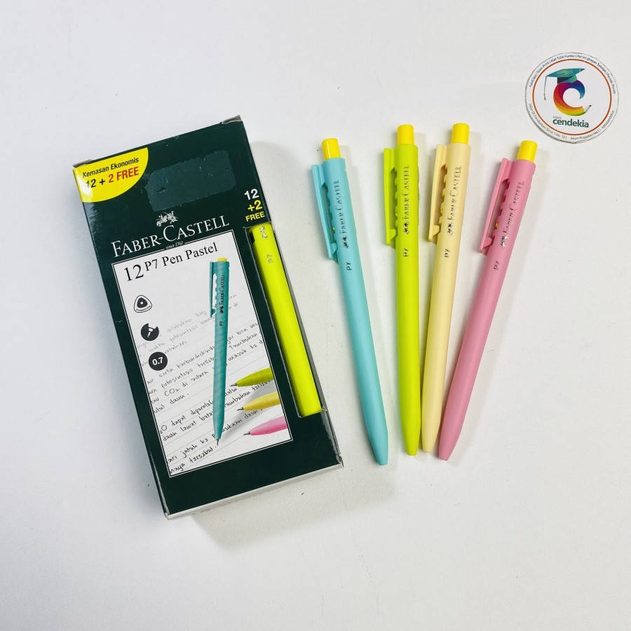 

Pulpen FABER CASTELL P7 Hitam 0.7mm Pastel Series - 1 pcs