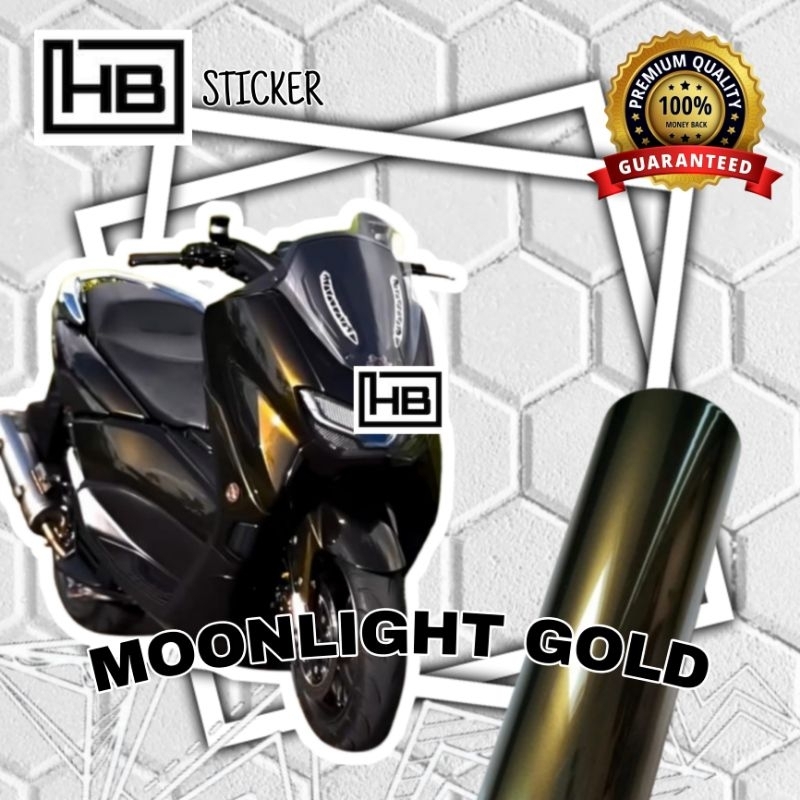 Skotlet Moonlight gold atau hitam lembayung gold untuk motor dan mobil kualitas premium
