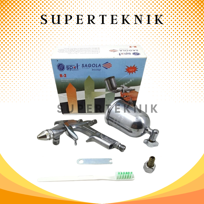 Spray Gun R-2 Sagola Spot / Spot Sagola Spray Gun R2 Tabung Atas / Alat Semprotan Cat Spray Gun R 2 